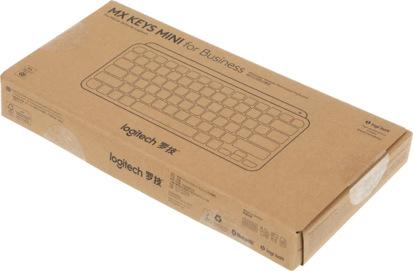 Клавиатура Logitech MX Keys Mini темно-серый/черный USB беспроводная BT/Radio LED (920-010617)