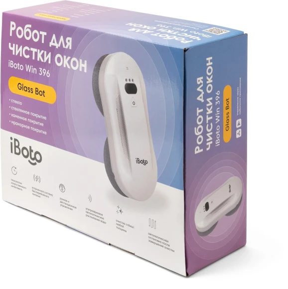 Мойщик окон iBoto Win 396 пит.:от сети белый Мойщик окон iBoto Win 396 пит.:от сети белый