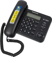 Телефон проводной Panasonic KX-TS2356RUB черный
