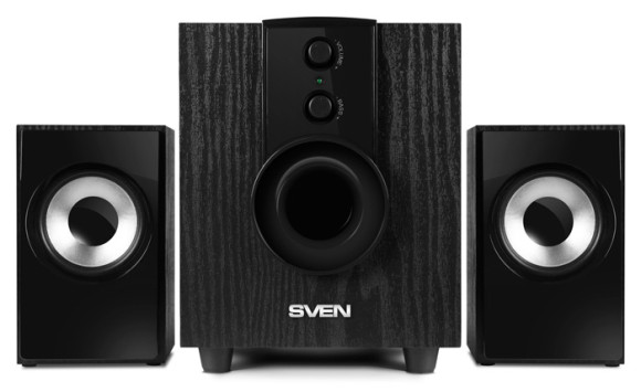 Колонки Sven MS-107 2.1 черный 10Вт
