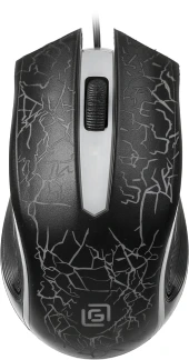 Мышь Оклик 395M SHADOW черный оптическая 1500dpi USB для ноутбука 3but (1102286)