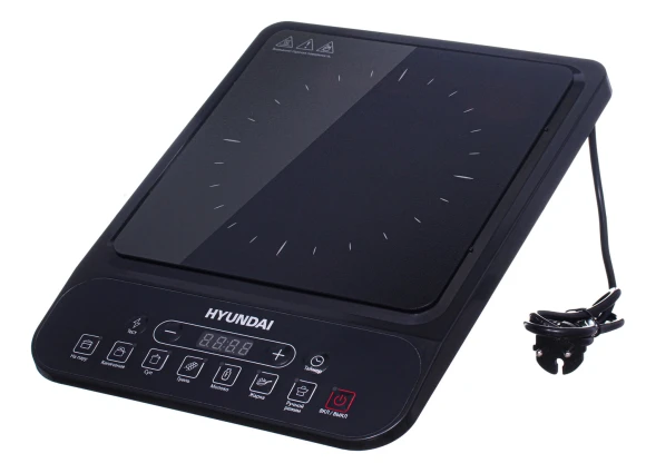 Плита Индукционная Hyundai HYC-0101 черный стеклокерамика (настольная)
