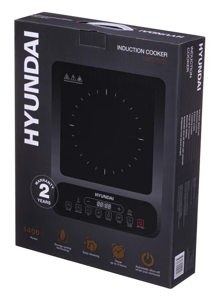 Плита Индукционная Hyundai HYC-0101 черный стеклокерамика (настольная)