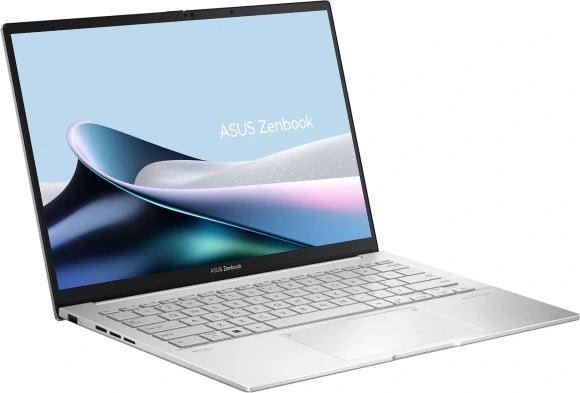Ноутбук Asus Zenbook 14 OLED UX3405MA-QD1017 Core Ultra 9 185H 32Gb SSD512Gb Intel Arc 14" OLED FHD+ (1920x1200) без ОС silver WiFi BT Cam Bag (90NB11R2-M01UC0)