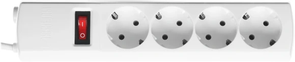 Сетевой фильтр Юнивольт 00-00000386 1.5м (4 розетки) белый (коробка)