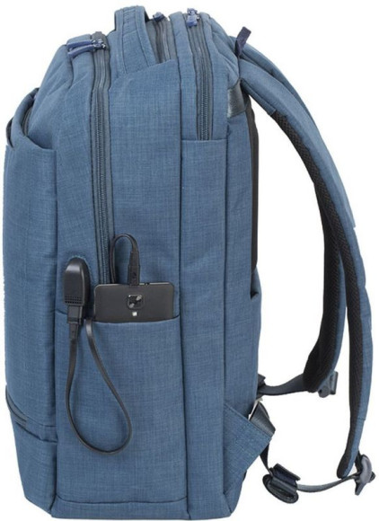 Рюкзак для ноутбука 17.3" Riva 8365 синий полиэстер женский дизайн (8365 BLUE)