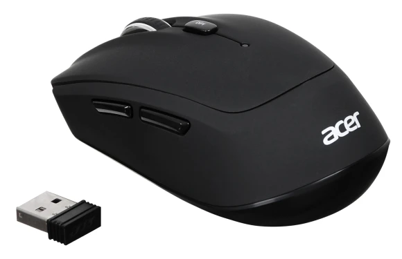 Мышь Acer OMR040 черный оптическая 1600dpi беспров. USB 6but (ZL.MCEEE.00A)