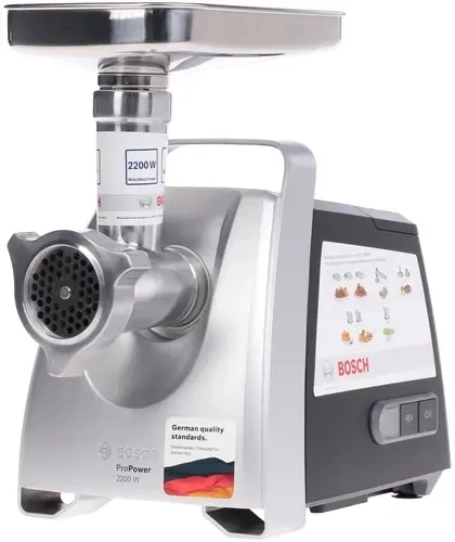 Мясорубка Bosch MFW68640 2200Вт серебристый/черный Мясорубка Bosch MFW68640 2200Вт серебристый/черный