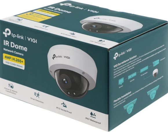 Камера видеонаблюдения IP TP-Link Vigi C240I 4-4мм цв. корп.:белый/черный (VIGI C240I(4MM))