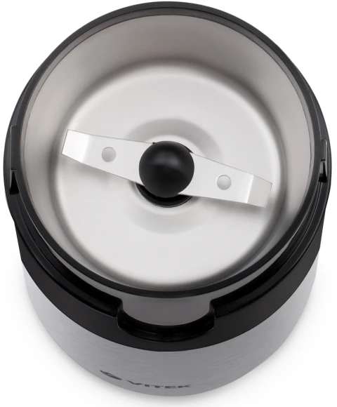 Кофемолка Vitek VT-1540 SR 120Вт сист.помол.:ротац.нож вместим.:40гр серебристый