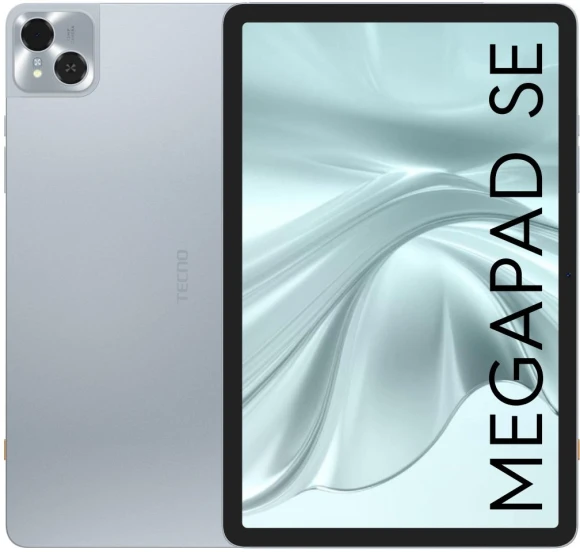 Планшет Tecno MegaPad 11 SE T1102W 685 (2.8) 8C RAM4Gb ROM128Gb 10.95" IPS 1920x1200 Android 15 серый 8Mpix 5Mpix BT WiFi microSD 1Tb 8000mAh 1776hrs