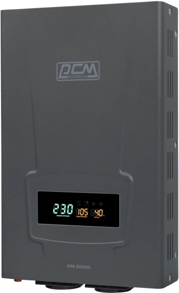 Стабилизатор напряжения Powercom WM-2000VA 1600Вт 2000ВА графитовый