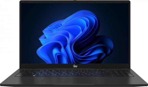 Ноутбук IRU Strato 15ALI Core i3 1215U 16Gb SSD512Gb Intel UHD Graphics 15.6" IPS FHD (1920x1080) FreeDOS black WiFi BT Cam 6000mAh (2058937)