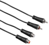 Кабель-удлинитель аудио Hama 2хRCA (m)/2хRCA (f) 10м. черный (00122279)