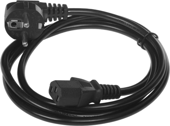 Кабель KingPrice KP-PC-Euro-C13-1.5m Евровилка угловой IEC C13 1.5м черный