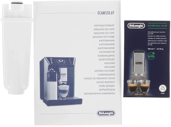 Кофемашина Delonghi ECAM550.65.SB 1450Вт черный/серебристый