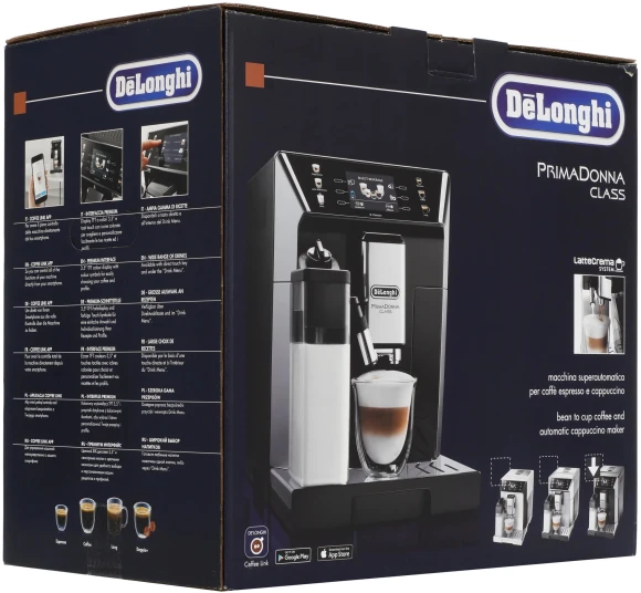 Кофемашина Delonghi ECAM550.65.SB 1450Вт черный/серебристый