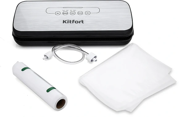 Вакуумный упаковщик Kitfort КТ-1502-2 110Вт черный/серый