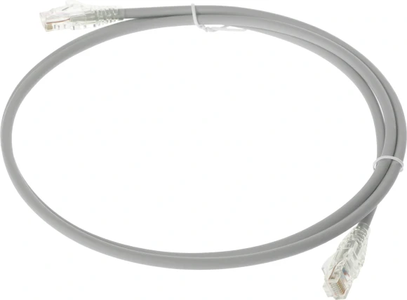 Патч-корд WRline WR-PC-RJ45-UTP-5E-1.5-GY UTP RJ-45 вил.-вилка RJ-45 кат.5E 1.5м серый LSZH (уп.:1шт)