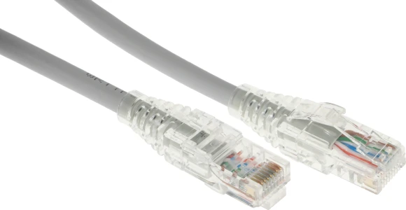 Патч-корд WRline WR-PC-RJ45-UTP-5E-1.5-GY UTP RJ-45 вил.-вилка RJ-45 кат.5E 1.5м серый LSZH (уп.:1шт)