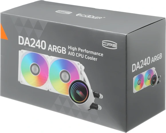 Система водяного охлаждения PcCooler DA240 WH ARGB Soc-AM5/AM4/1200/1700/1851 белый 4-pin 33.8dB Al 270W Ret (DA240-WHAWXX-GL)
