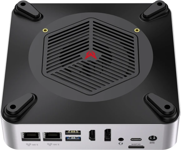 Неттоп Acer Gadget E10 ETBox1 i5 13500H (2.6) 16Gb SSD512Gb UHDG Windows 11 Pro 2x2.5GbitEth WiFi BT 120W серебристый/черный