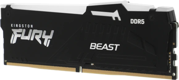 Память DDR5 32GB 5600MHz Kingston KF556C36BBEA-32 Fury Beast Expo RGB RTL Gaming PC5-44800 CL36 DIMM 288-pin 1.25В kit single rank с радиатором Ret