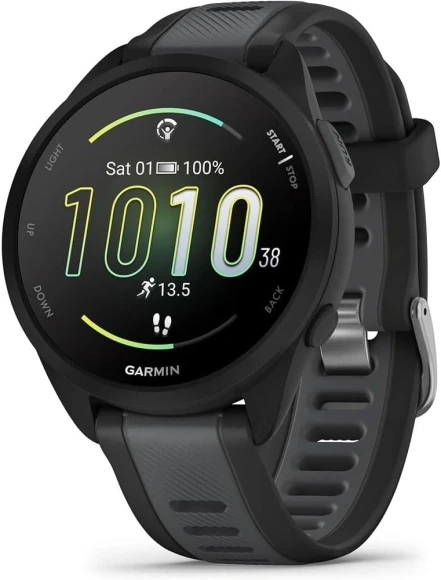 Смарт-часы Garmin Forerunner 165 30.4мм 1.2" AMOLED корп.черный рем.черный разм.брасл.:126-203мм (010-02863-20) Смарт-часы Garmin Forerunner 165 30.4мм 1.2" AMOLED корп.черный рем.черный разм.брасл.:126-203мм (010-02863-20)