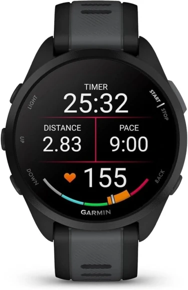Смарт-часы Garmin Forerunner 165 30.4мм 1.2" AMOLED корп.черный рем.черный разм.брасл.:126-203мм (010-02863-20) Смарт-часы Garmin Forerunner 165 30.4мм 1.2" AMOLED корп.черный рем.черный разм.брасл.:126-203мм (010-02863-20)