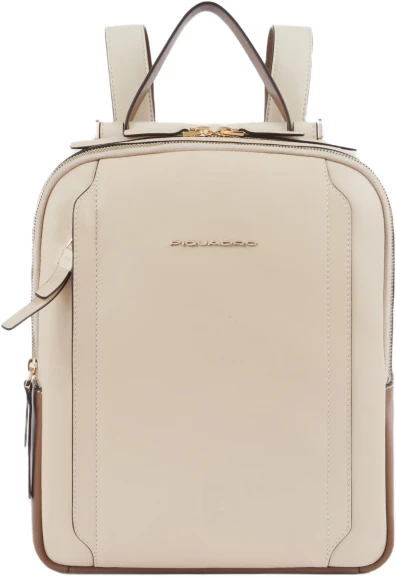 Рюкзак женский Piquadro Circle CA5566W92/BECU бежевый/кофейный кожа