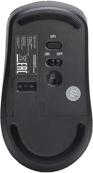 Мышь Оклик 489MW черный оптическая 3200dpi silent беспров. BT/Radio USB 6but (1885440) Мышь Оклик 489MW черный оптическая 3200dpi silent беспров. BT/Radio USB 6but (1885440)