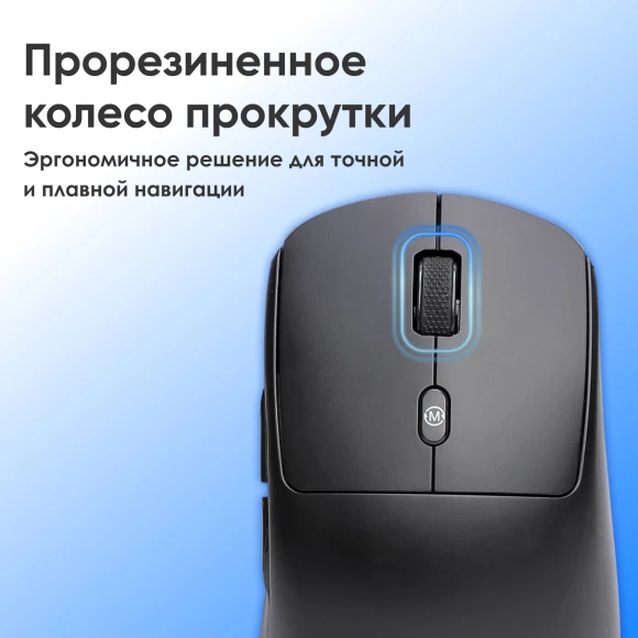 Мышь Оклик 489MW черный оптическая 3200dpi silent беспров. BT/Radio USB 6but (1885440) Мышь Оклик 489MW черный оптическая 3200dpi silent беспров. BT/Radio USB 6but (1885440)