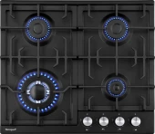 Газовая варочная поверхность Weissgauff HGG 641 BEB черный Газовая варочная поверхность Weissgauff HGG 641 BEB черный