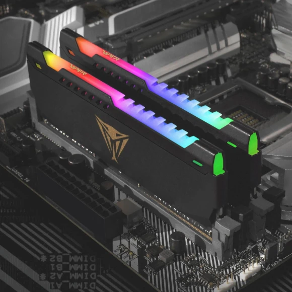 Память DDR4 2x32GB 3600MHz Patriot PVSR464G360C0K Viper Steel RGB RTL Gaming PC4-28800 CL20 DIMM 288-pin 1.35В dual rank с радиатором Ret Память DDR4 2x32GB 3600MHz Patriot PVSR464G360C0K Viper Steel RGB RTL Gaming PC4-28800 CL20 DIMM 288-pin 1.35В dual rank с радиатором Ret