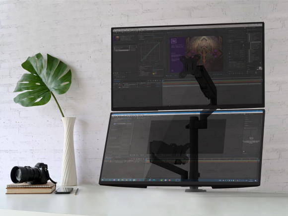 Кронштейн для мониторов Onkron G140 черный 13"-32" макс.16кг настольный поворот и наклон верт.перемещ. Кронштейн для мониторов Onkron G140 черный 13"-32" макс.16кг настольный поворот и наклон верт.перемещ.