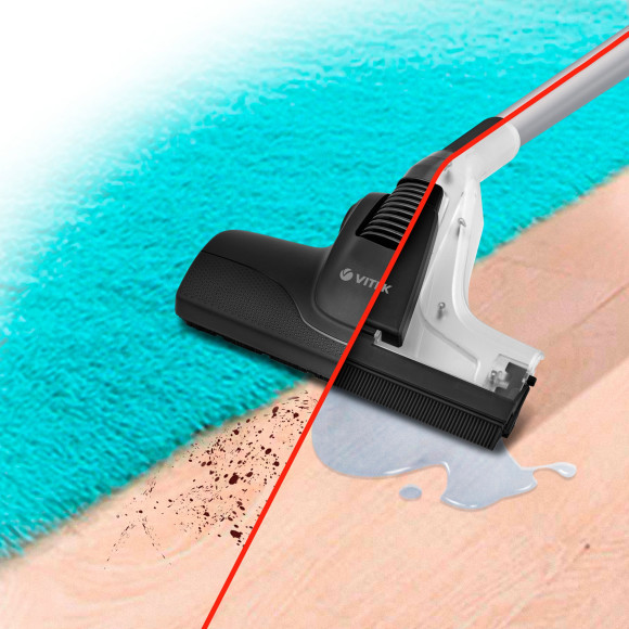 Пылесос моющий Vitek VT-1830 1800Вт красный/черный Пылесос моющий Vitek VT-1830 1800Вт красный/черный