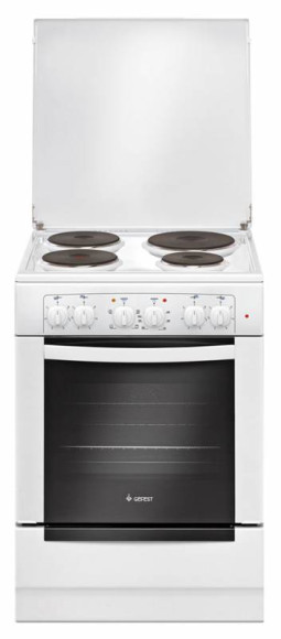 Плита Электрическая Gefest ЭП Н Д 6140-01 белый эмаль (металлическая крышка)