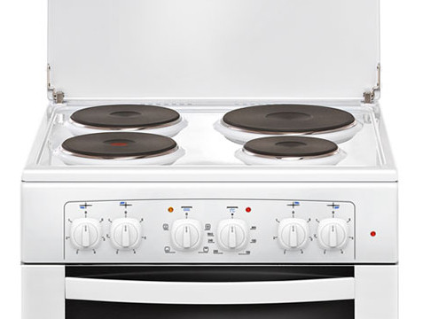 Плита Электрическая Gefest ЭП Н Д 6140-01 белый эмаль (металлическая крышка)