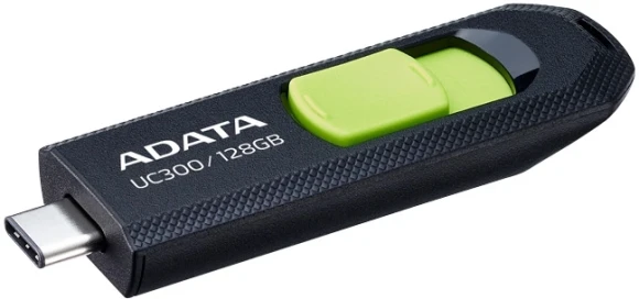 Флеш Диск A-Data 128Gb Type-C UC300 ACHO-UC300-128G-RBK/GN USB3.2 черный/зеленый Флеш Диск A-Data 128Gb Type-C UC300 ACHO-UC300-128G-RBK/GN USB3.2 черный/зеленый