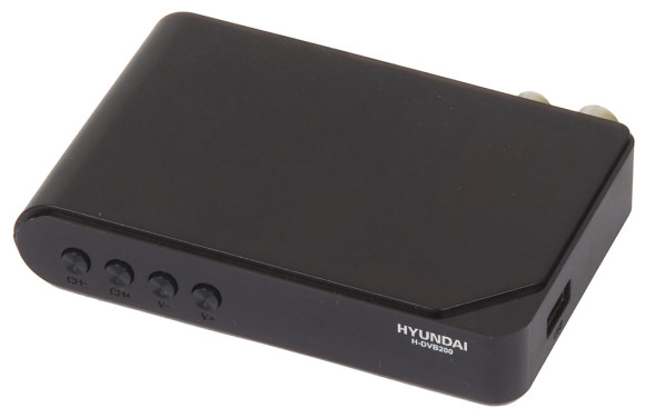 Ресивер DVB-T2 Hyundai H-DVB200 черный Ресивер DVB-T2 Hyundai H-DVB200 черный