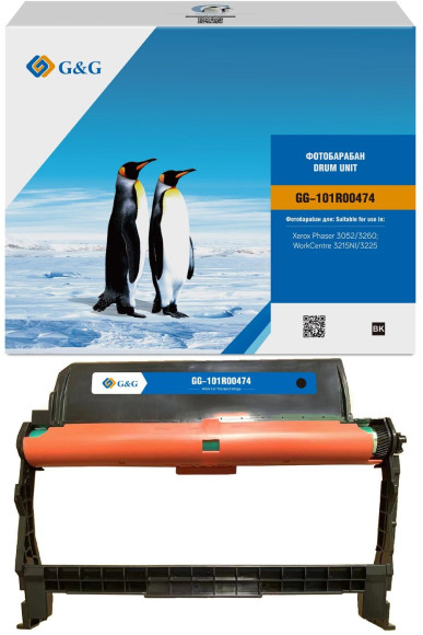 Блок фотобарабана G&G GG-101R00474 ч/б:10000стр. для PH 3052/3260 WC 3215/3225 Xerox Блок фотобарабана G&G GG-101R00474 ч/б:10000стр. для PH 3052/3260 WC 3215/3225 Xerox