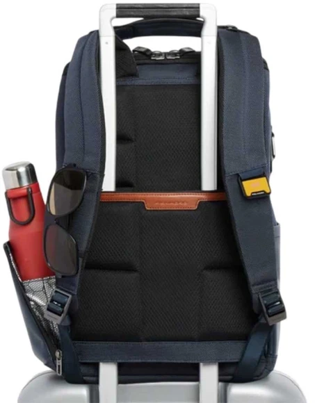 Рюкзак мужской Piquadro Oberon CA7279W150/BLU синий нейлон/натур.кожа Рюкзак мужской Piquadro Oberon CA7279W150/BLU синий нейлон/натур.кожа