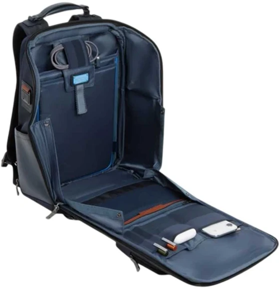 Рюкзак мужской Piquadro Oberon CA7279W150/BLU синий нейлон/натур.кожа Рюкзак мужской Piquadro Oberon CA7279W150/BLU синий нейлон/натур.кожа
