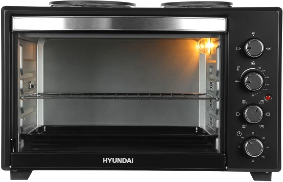 Мини-печь Hyundai MIO-HY099 45л. 1600Вт черный Мини-печь Hyundai MIO-HY099 45л. 1600Вт черный