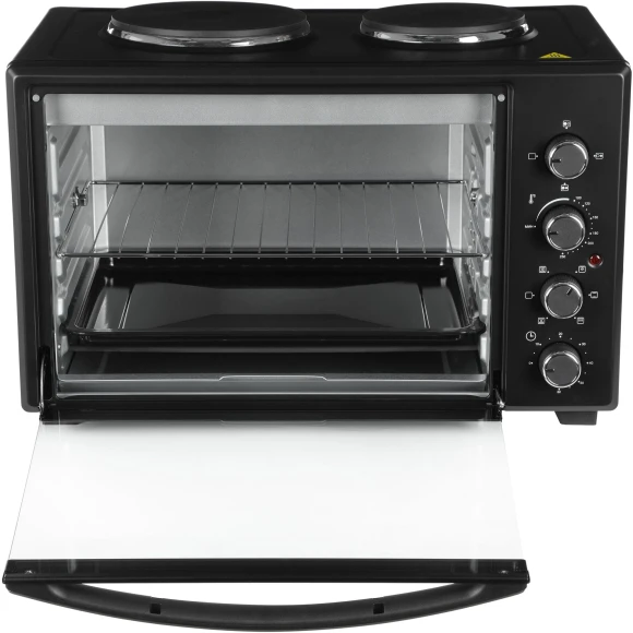 Мини-печь Hyundai MIO-HY099 45л. 1600Вт черный Мини-печь Hyundai MIO-HY099 45л. 1600Вт черный