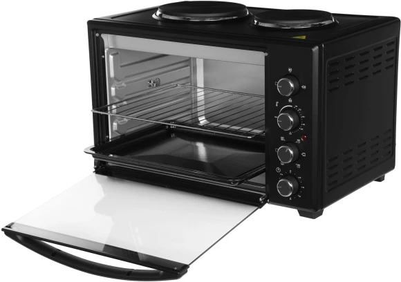 Мини-печь Hyundai MIO-HY099 45л. 1600Вт черный Мини-печь Hyundai MIO-HY099 45л. 1600Вт черный