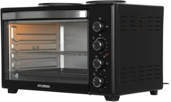 Мини-печь Hyundai MIO-HY099 45л. 1600Вт черный Мини-печь Hyundai MIO-HY099 45л. 1600Вт черный