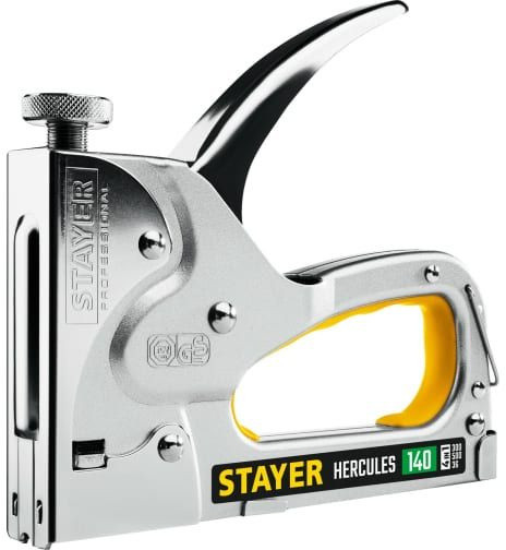 Степлер ручной Stayer HERCULES-140 скобы тип 140 (6-16 мм) гвозди тип 300 / 500 Степлер ручной Stayer HERCULES-140 скобы тип 140 (6-16 мм) гвозди тип 300 / 500