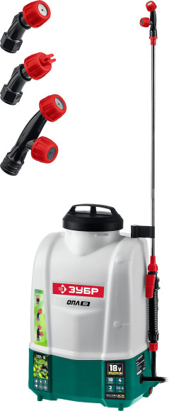 Опрыскиватель Зубр Мастер ОПЛ-10 аккум. наплеч. 10л зеленый/белый (ОПЛ-10) Опрыскиватель Зубр Мастер ОПЛ-10 аккум. наплеч. 10л зеленый/белый (ОПЛ-10)