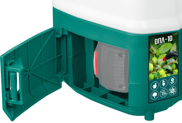 Опрыскиватель Зубр Мастер ОПЛ-10 аккум. наплеч. 10л зеленый/белый (ОПЛ-10) Опрыскиватель Зубр Мастер ОПЛ-10 аккум. наплеч. 10л зеленый/белый (ОПЛ-10)